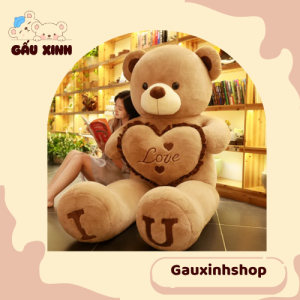 Gấu Teddy Ôm Trái Tim Làm Quà Tặng