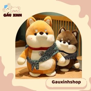Chó Bông Quàng Khăn Kẻ
