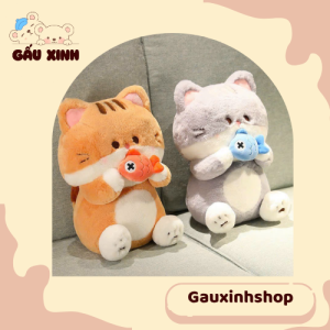 Gấu Bông Mèo Cầm Cá