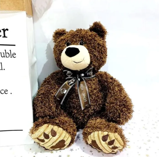 Gấu Bông Teddy Lông Xù Cột Nơ Cực Yêu - Ảnh 4