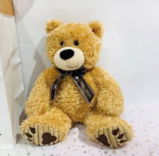 Gấu Bông Teddy Lông Xù Cột Nơ Cực Yêu - Ảnh 2