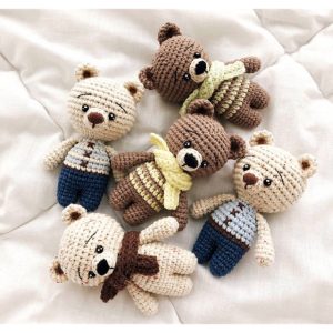 Nguyên liệu móc gấu Teddy