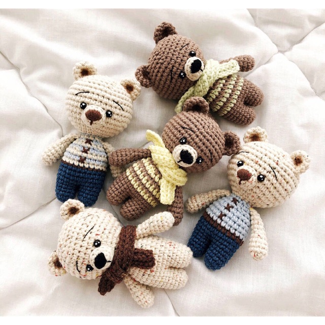 Nguyên liệu móc gấu Teddy