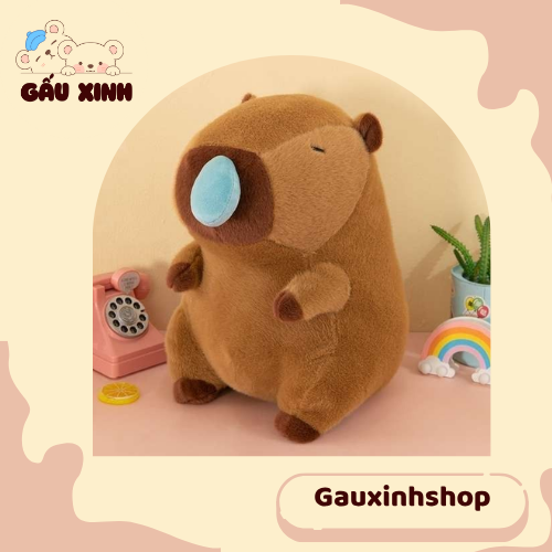 Gấu bông Capybara chảy nước mũi mini
