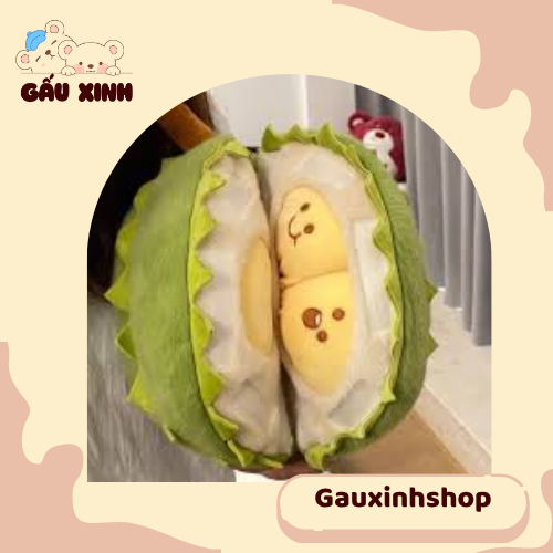 gấu bông sầu riêng tách vỏ