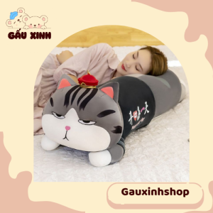 gấu bông mèo siêu cute nằm dài siêu to
